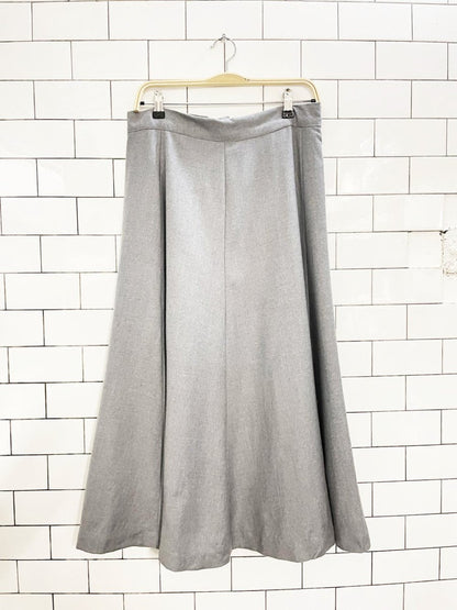 vintage wool a - line full midi skirt | lined - good market thrift store