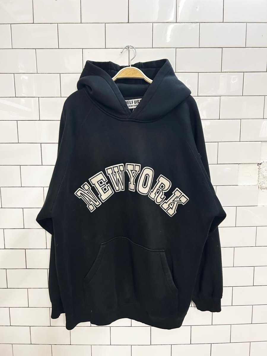 vintage 90s delf usa new york hip hop hoodie - good market thrift store