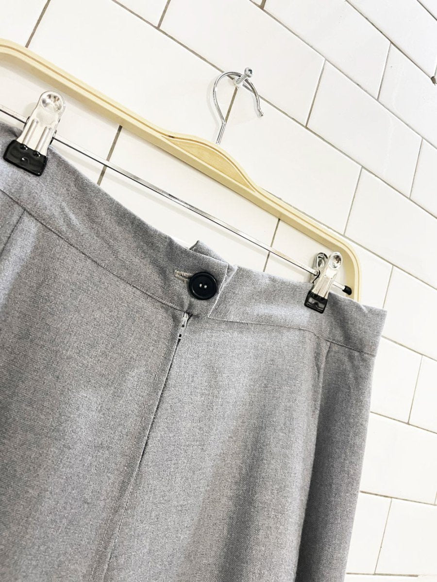 vintage wool a - line full midi skirt | lined - good market thrift store