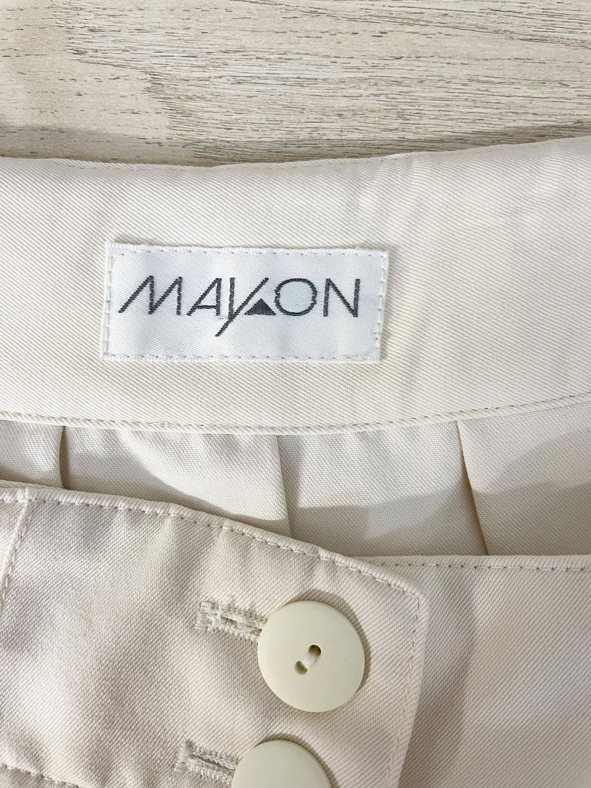 vintage mayon country full button pleated midi skirt
