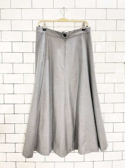 vintage wool a - line full midi skirt | lined - good market thrift store