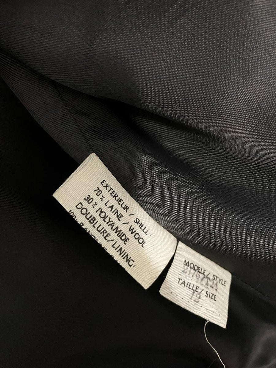 vintage 80s ego wool - blend tweed plaid blazer - good market thrift store