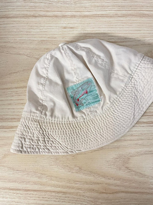 vintage fishing patch bucket hat - good market thrift store