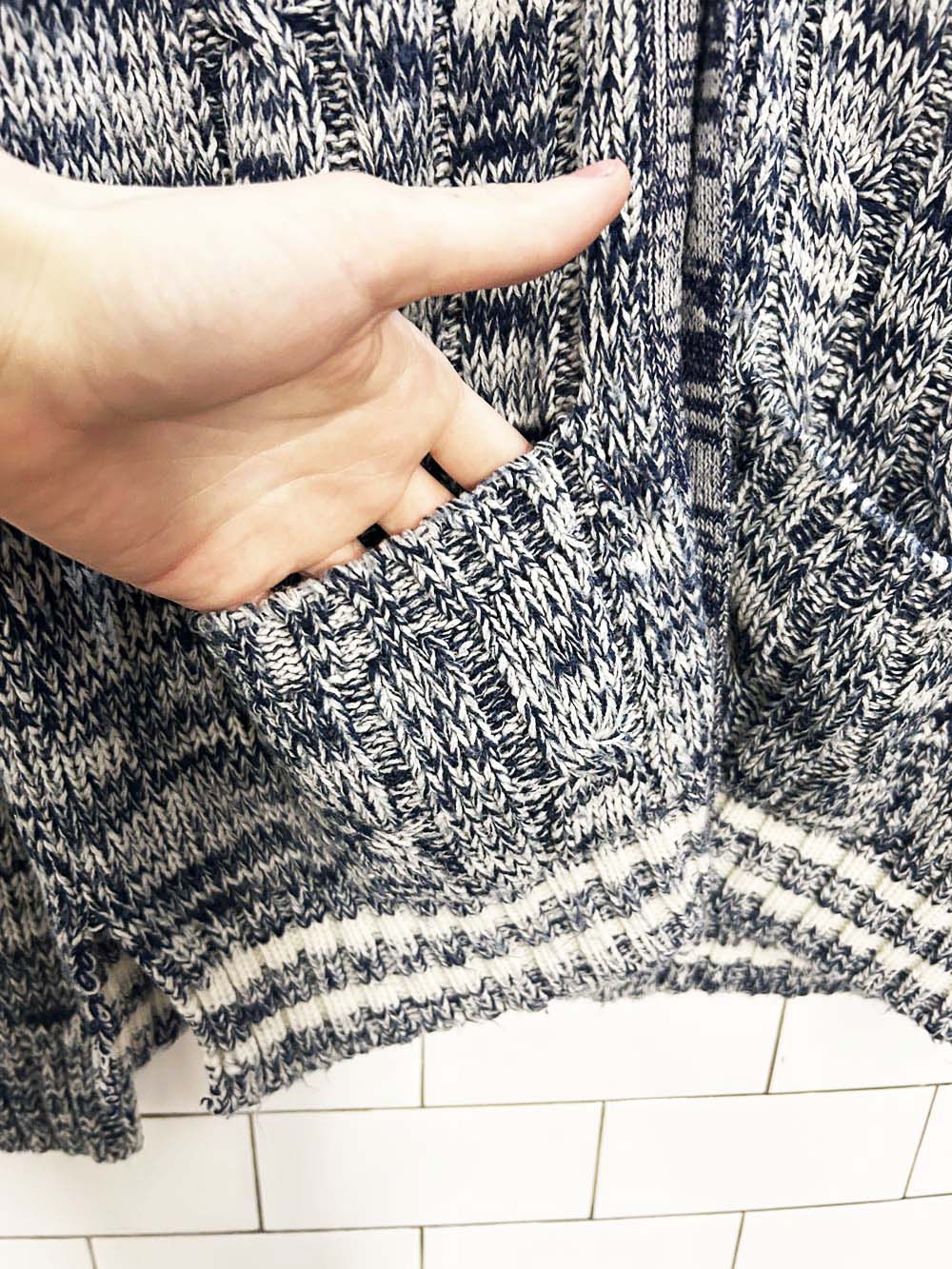 vintage 70s sun valley cable knit cardigan - good market thrift store