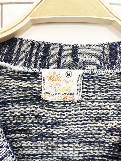 vintage 70s sun valley cable knit cardigan - good market thrift store