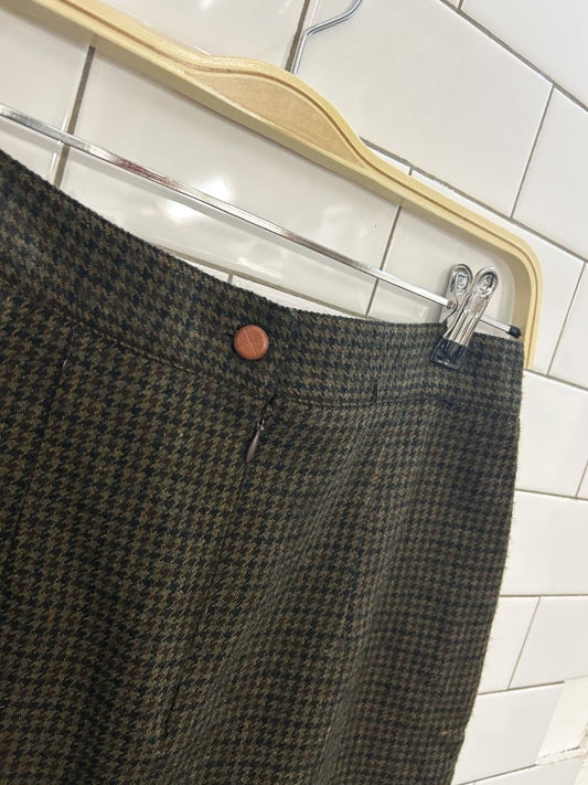 vintage 90s luba paris wool blend plaid mini skirt - good market thrift store