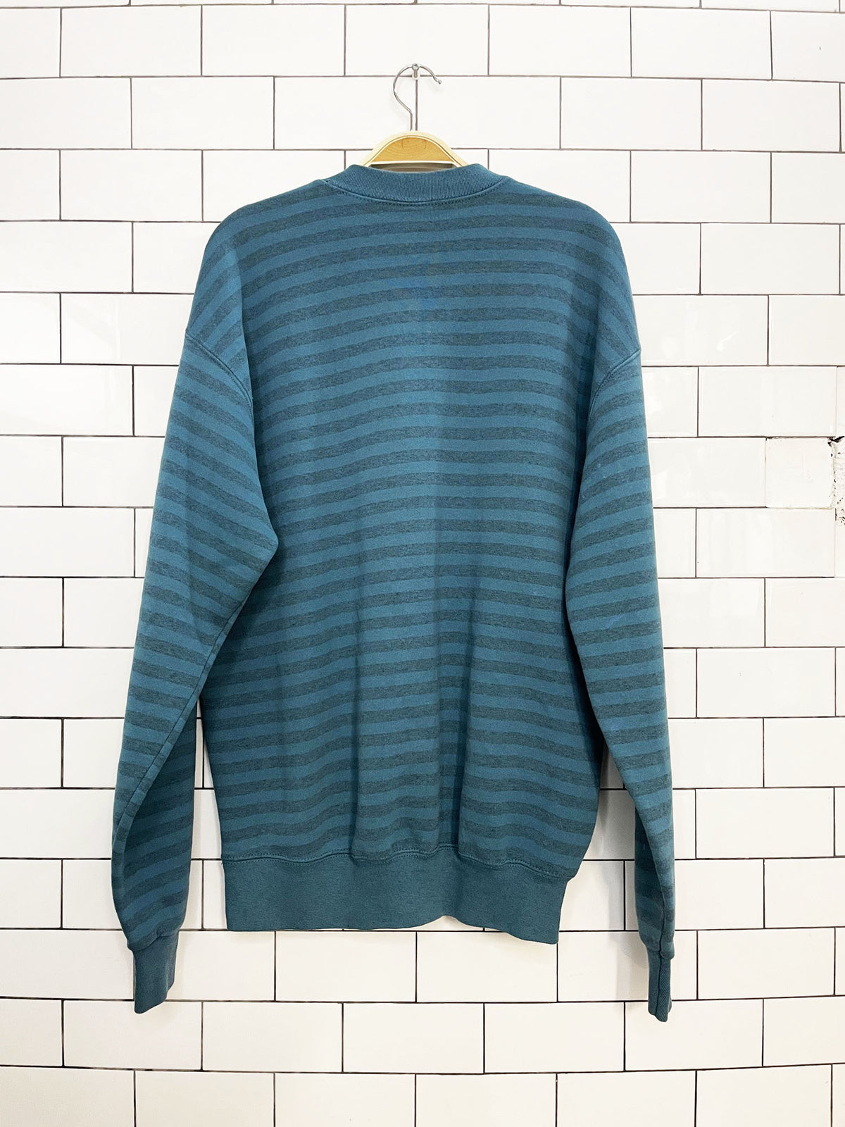 vintage minnesota moose stripe sweatshirt | made in USA | HL miller gold