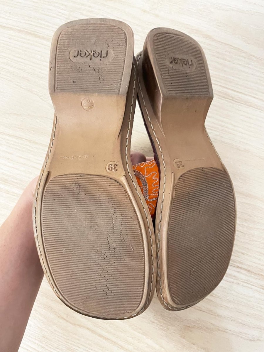 y2k reiker boho patchwork embroidered sandal - good market thrift store