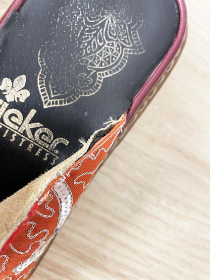 y2k reiker boho patchwork embroidered sandal - good market thrift store