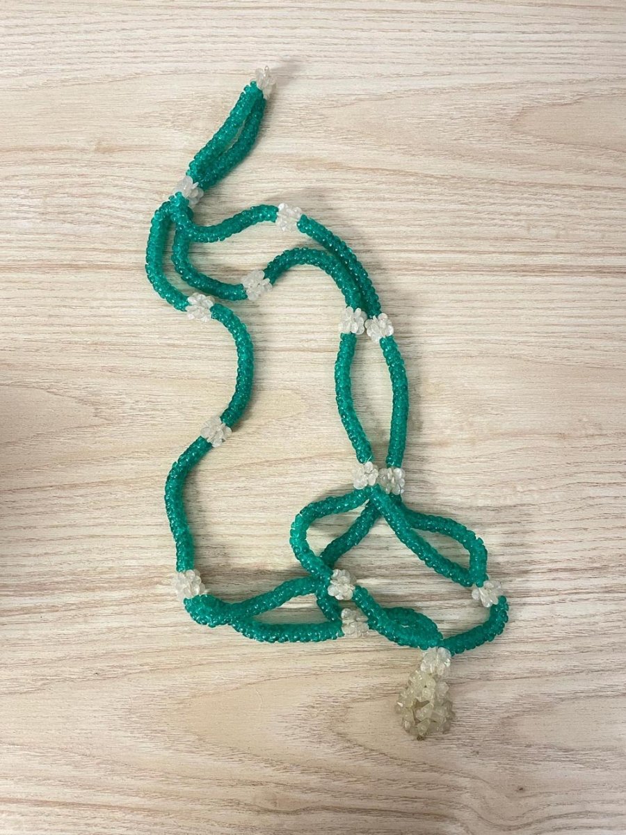 vintage beaded plant hanger - good market thrift store