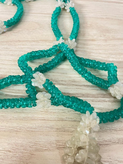 vintage beaded plant hanger - good market thrift store