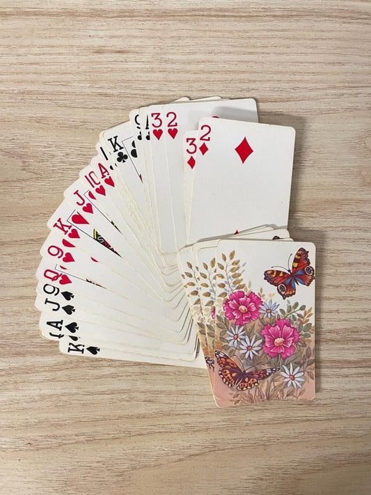 vintage butterfly euchre deck - good market thrift store