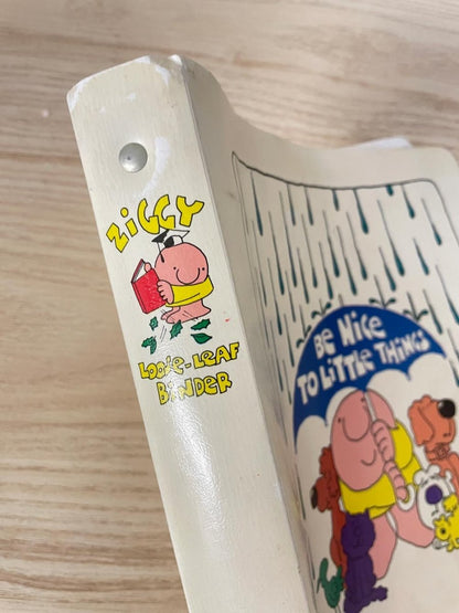 vintage ziggys soft cover binder - good market thrift store