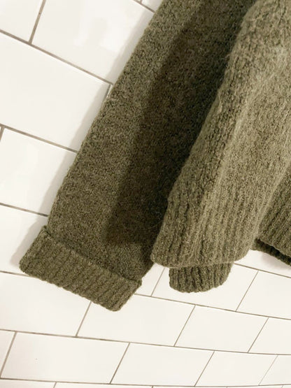 oak + fort wool - blend boxy knit sweater - good market thrift store