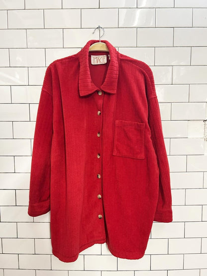 vintage 90s image fleece boyfriend shirt - good market thrift store