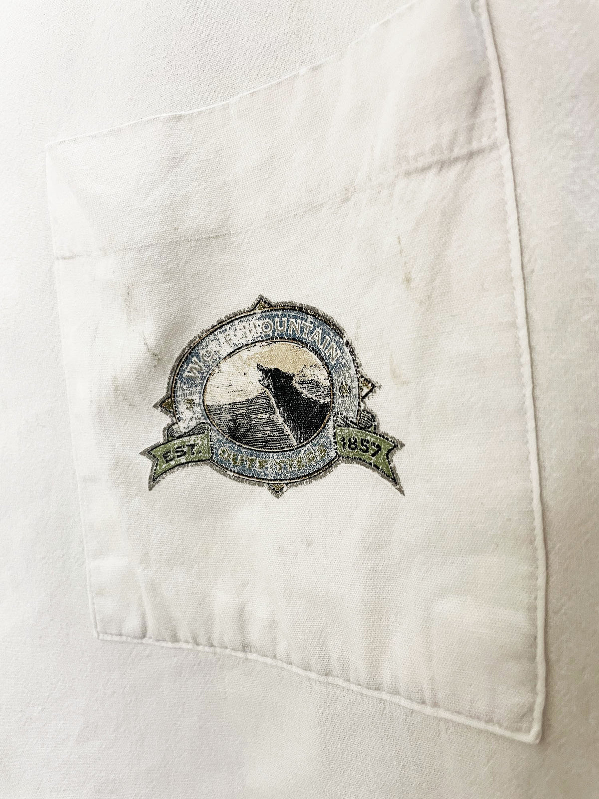 vintage 90s impact wilderness wolf mountain mallards pocket tee | authentic wildlife collection