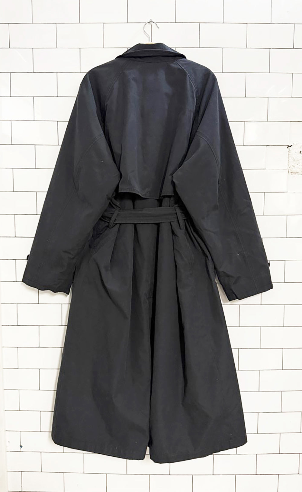 vintage pierre cardin double breasted belted trench coat | removable lining