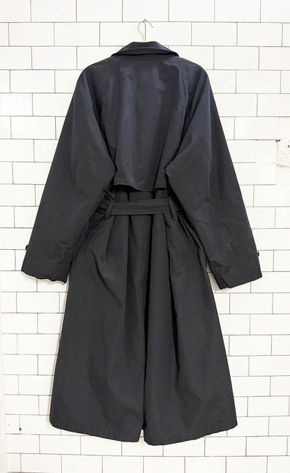 vintage pierre cardin double breasted belted trench coat | removable lining