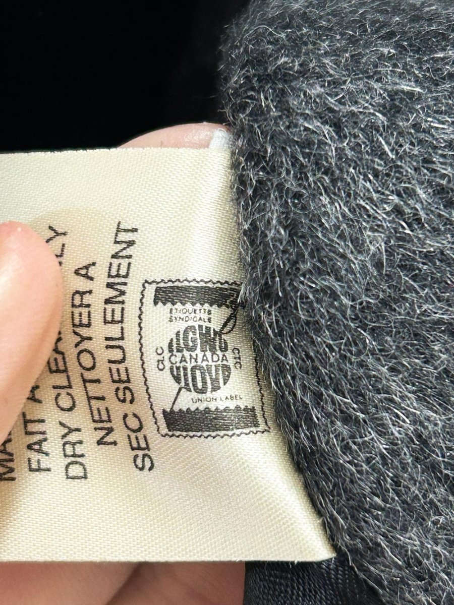 vintage mallia alpaca - wool cocoon union made coat - good market thrift store