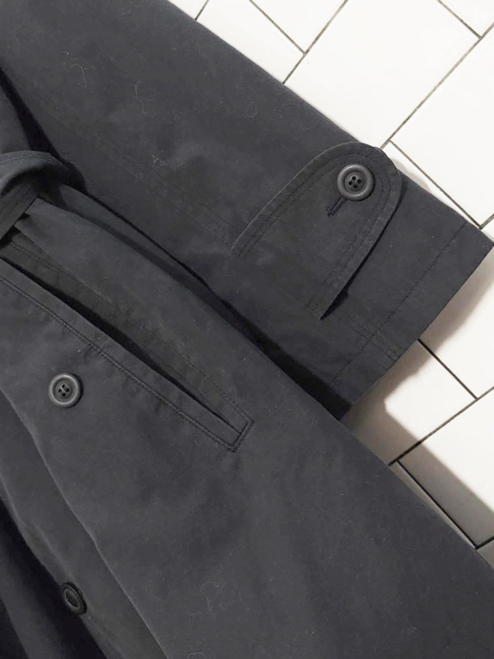 vintage pierre cardin double breasted belted trench coat | removable lining