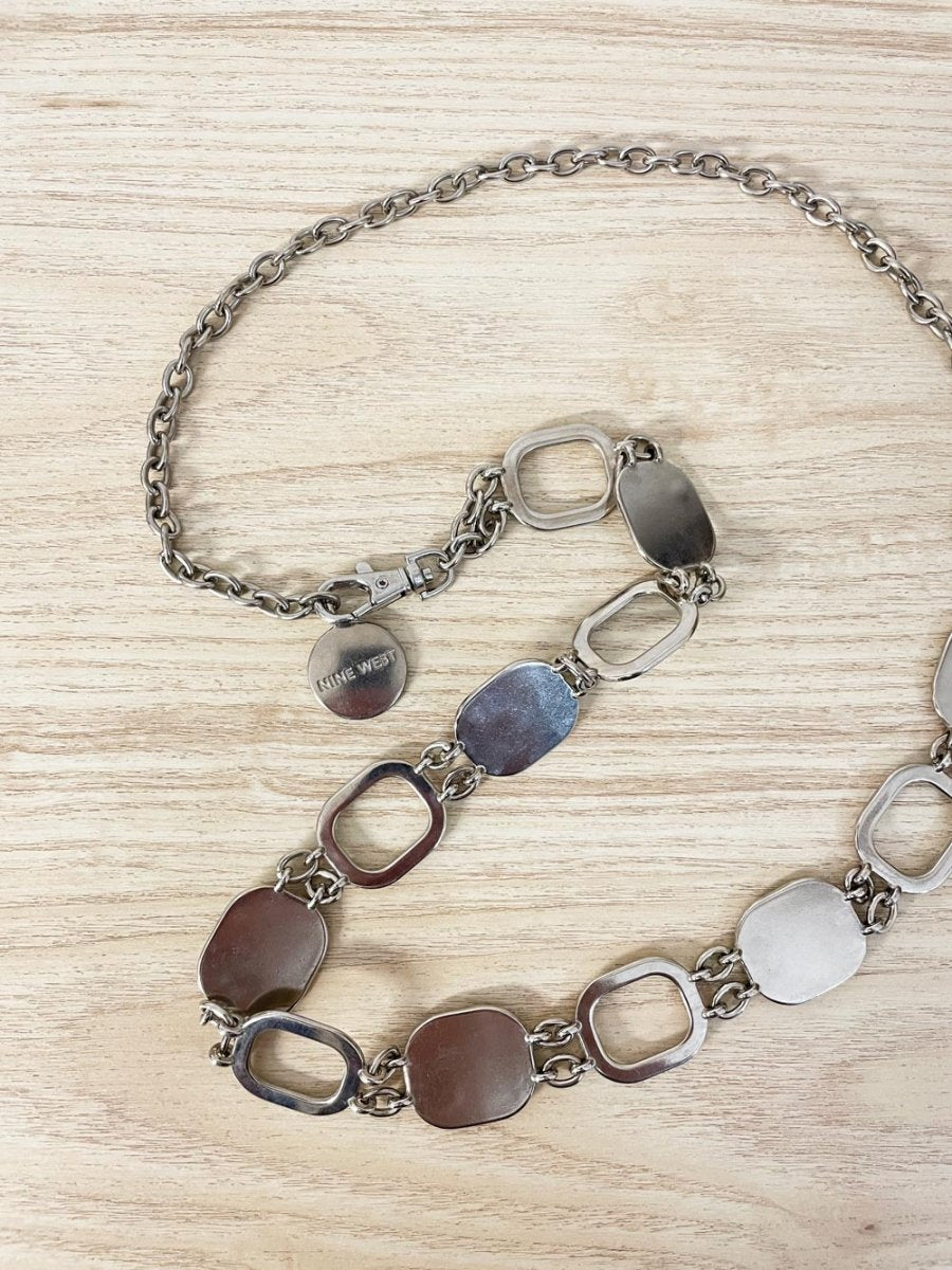 y2k nine west metal chain link belt - good market thrift store