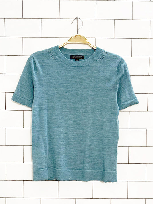 banana republic 100% merino extra fine wool knit top