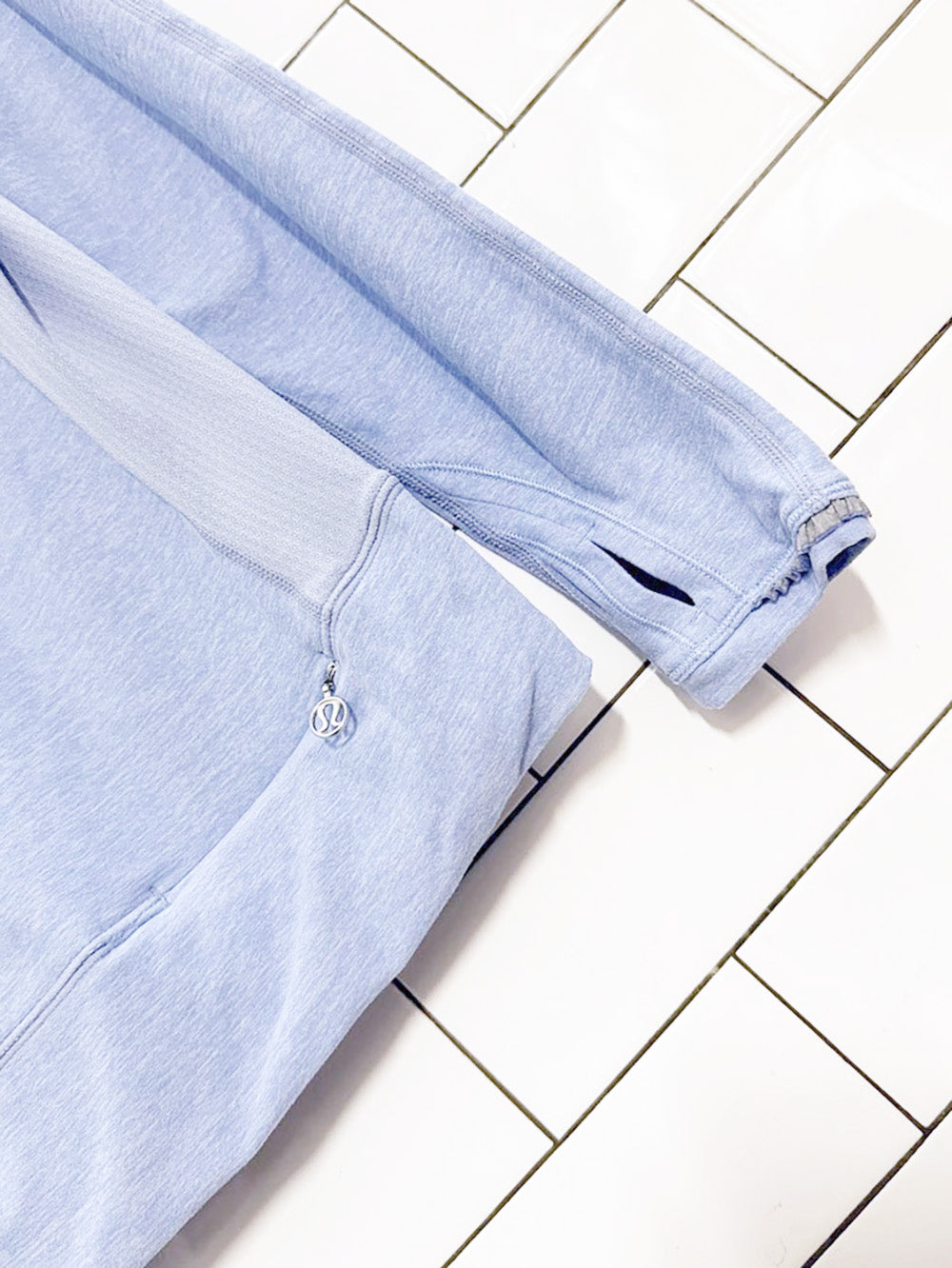 lululemon ruffle shoulder long sleeve running top