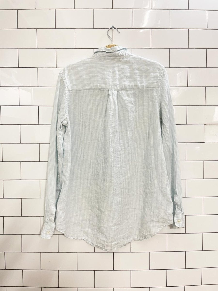 gap boyfriend fit linen shirt - good market thrift store