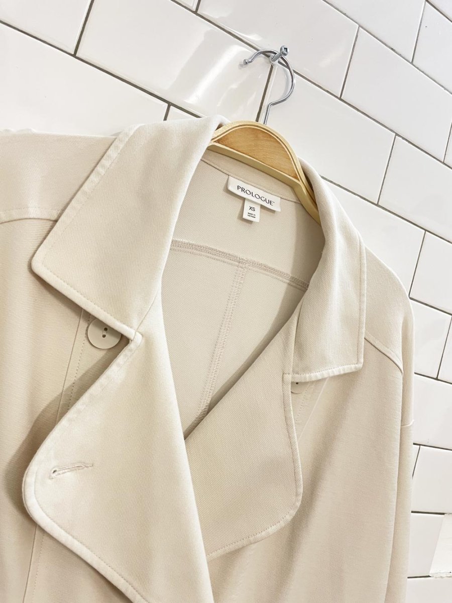 prologue oversized jersey twill jacket - good market thrift store