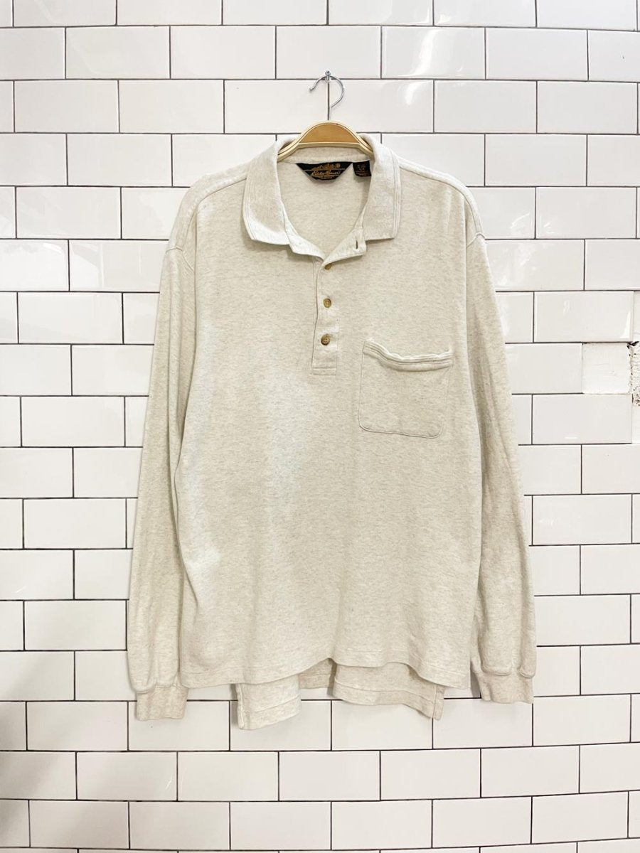 vintage eddie bauer long sleeve polo - good market thrift store
