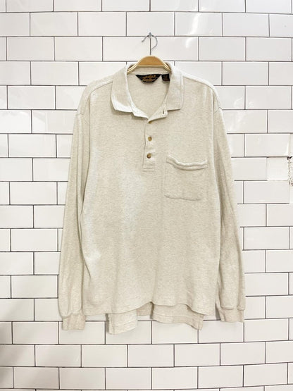 vintage eddie bauer long sleeve polo - good market thrift store