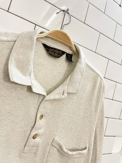 vintage eddie bauer long sleeve polo - good market thrift store