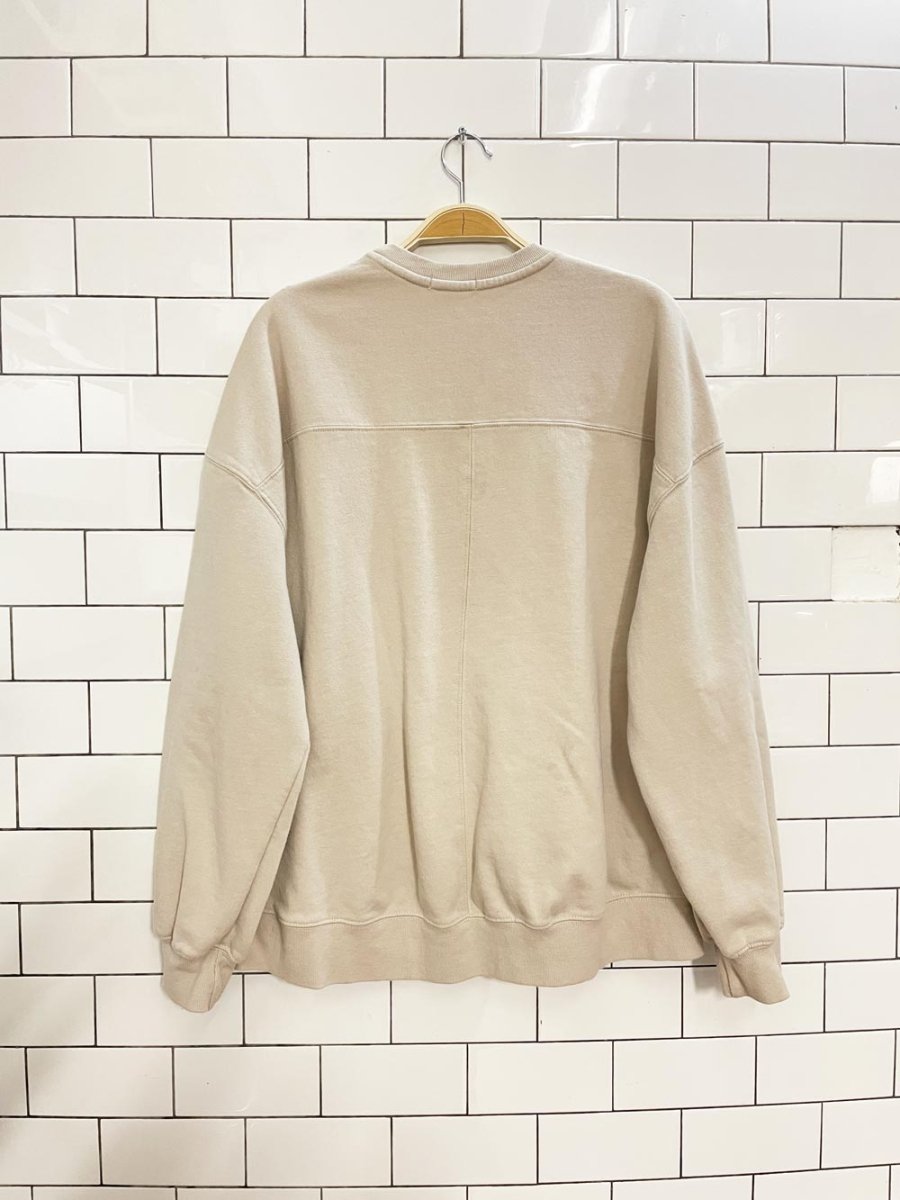 garage new york varsity oversized crew - good market thrift store