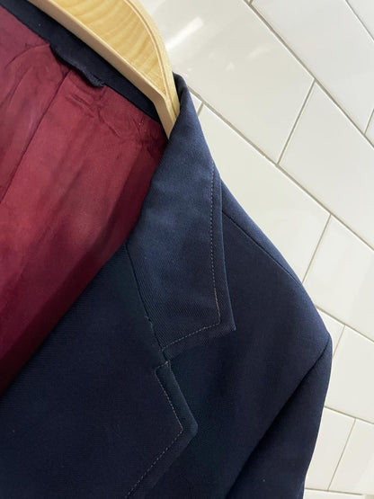 vintage simpson's wool - blend crest button blazer - good market thrift store