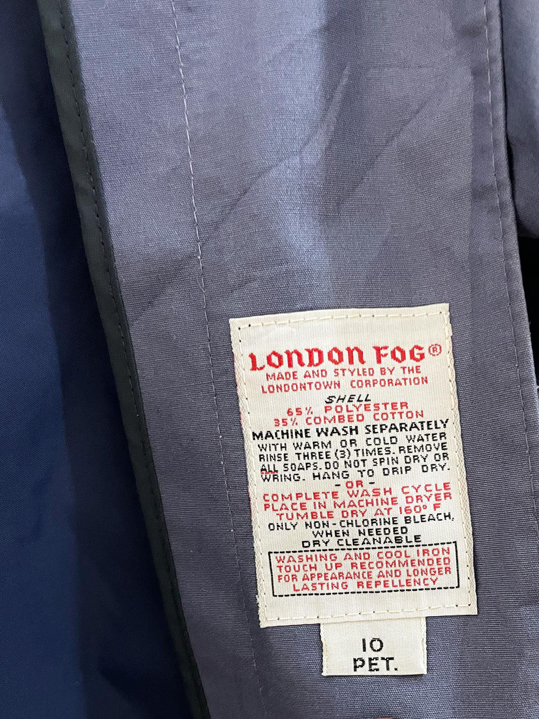 vintage 80s london fog pleated shoulder belted trench coat