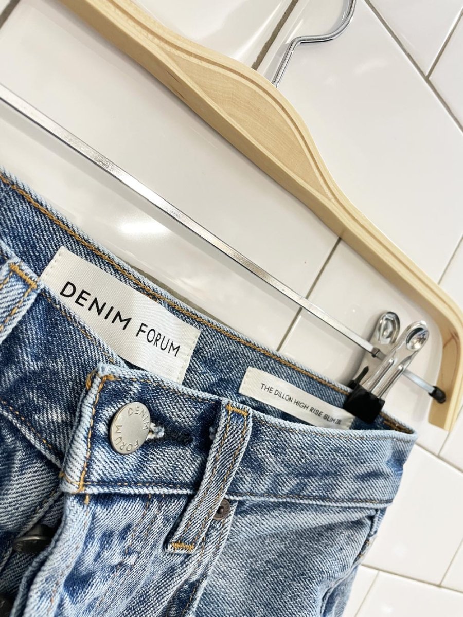 denim forum the dillon high rise slim jean | aritzia - good market thrift store