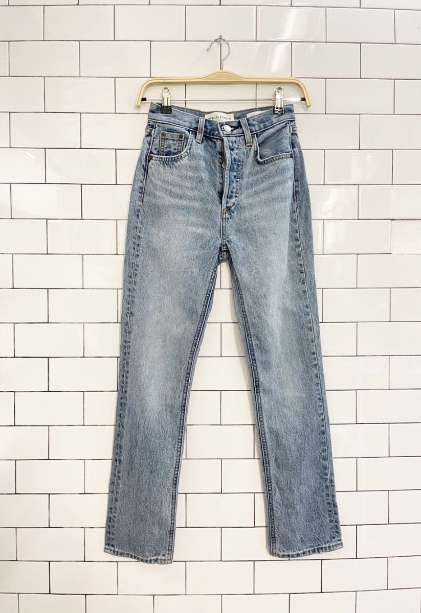 denim forum the dillon high rise slim jean | aritzia - good market thrift store