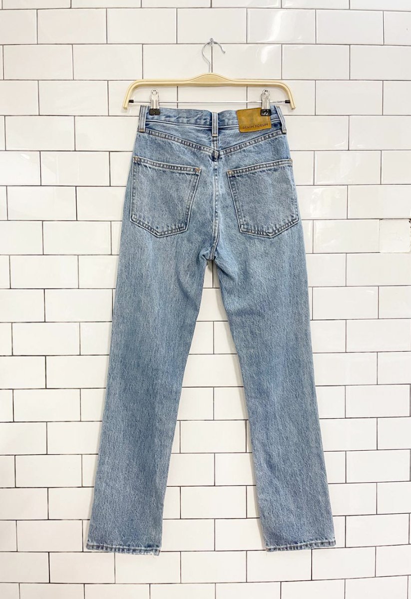 denim forum the dillon high rise slim jean | aritzia - good market thrift store
