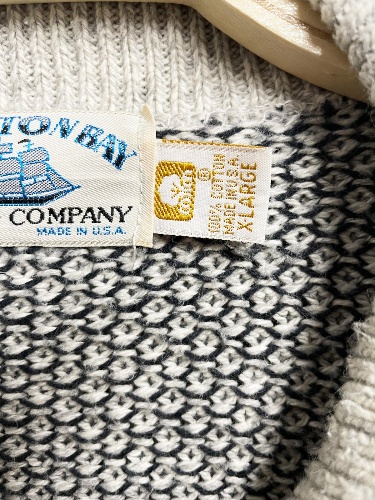 vintage hampton bay slouchy knit collared sweater | made in USA