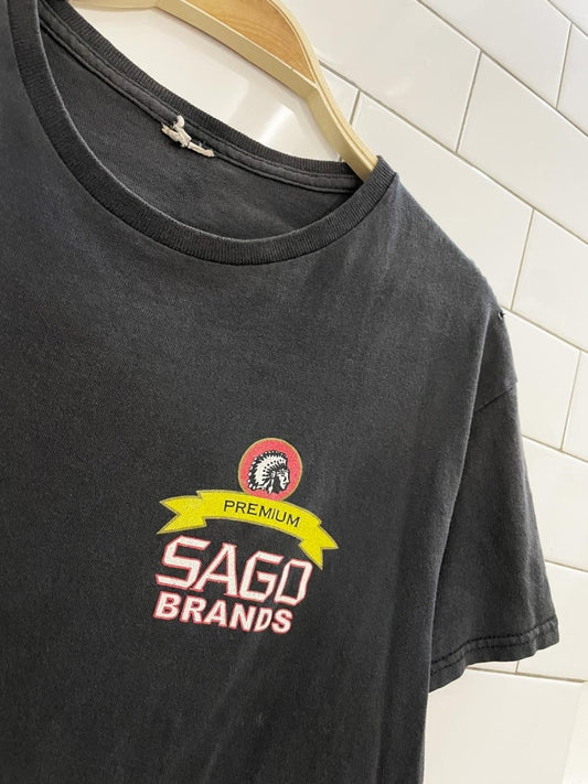vintage 90s cigarette sago brands crop tee - good market thrift store