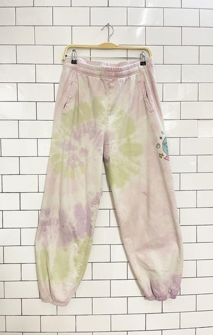 jac vanek crystal ball tie dye joggers - good market thrift store