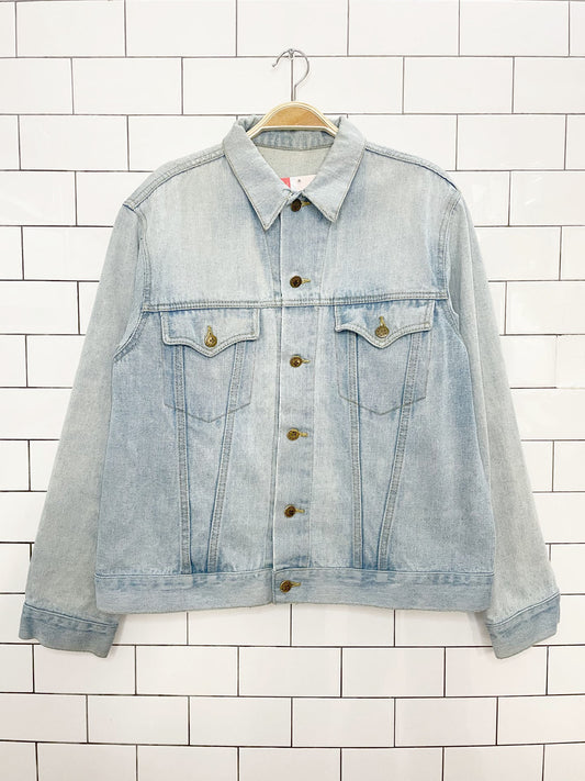 vintage 90s gravity denim trucker jacket