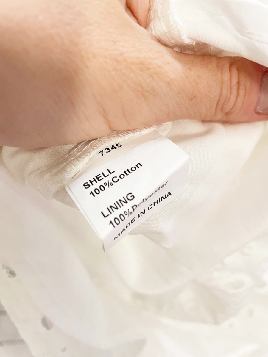 pretty garden boho eyelet blouse - good market thrift store