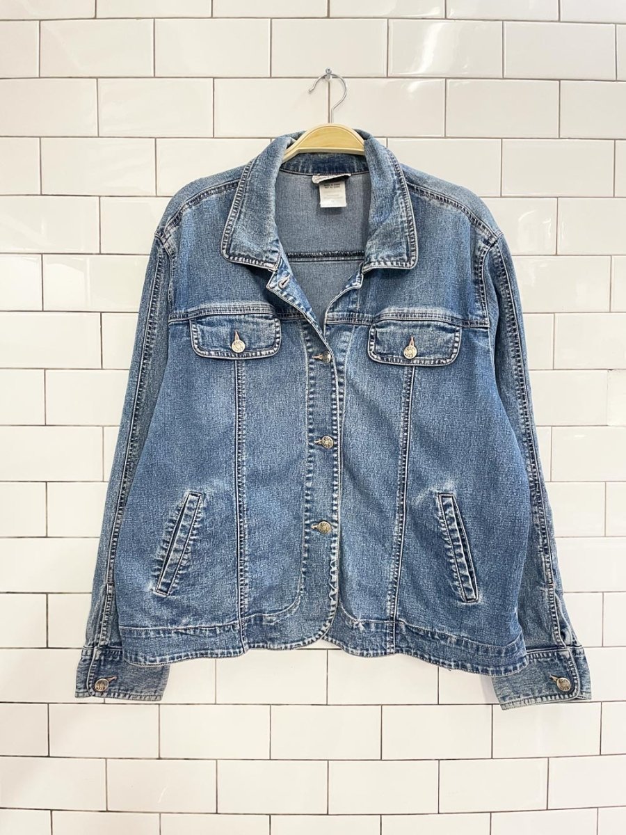 vintage 00s tradition boxy denim jacket - good market thrift store