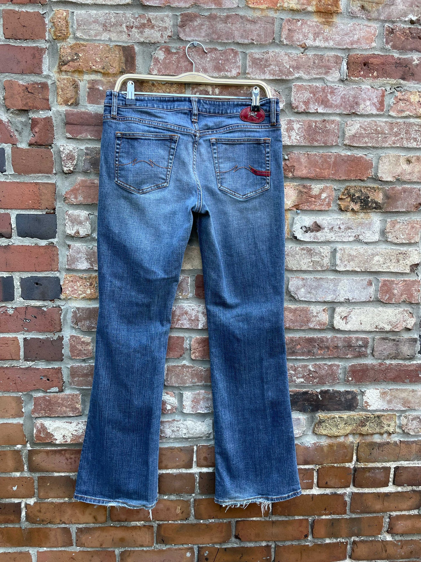 y2k parasuco low rise flare leg jeans