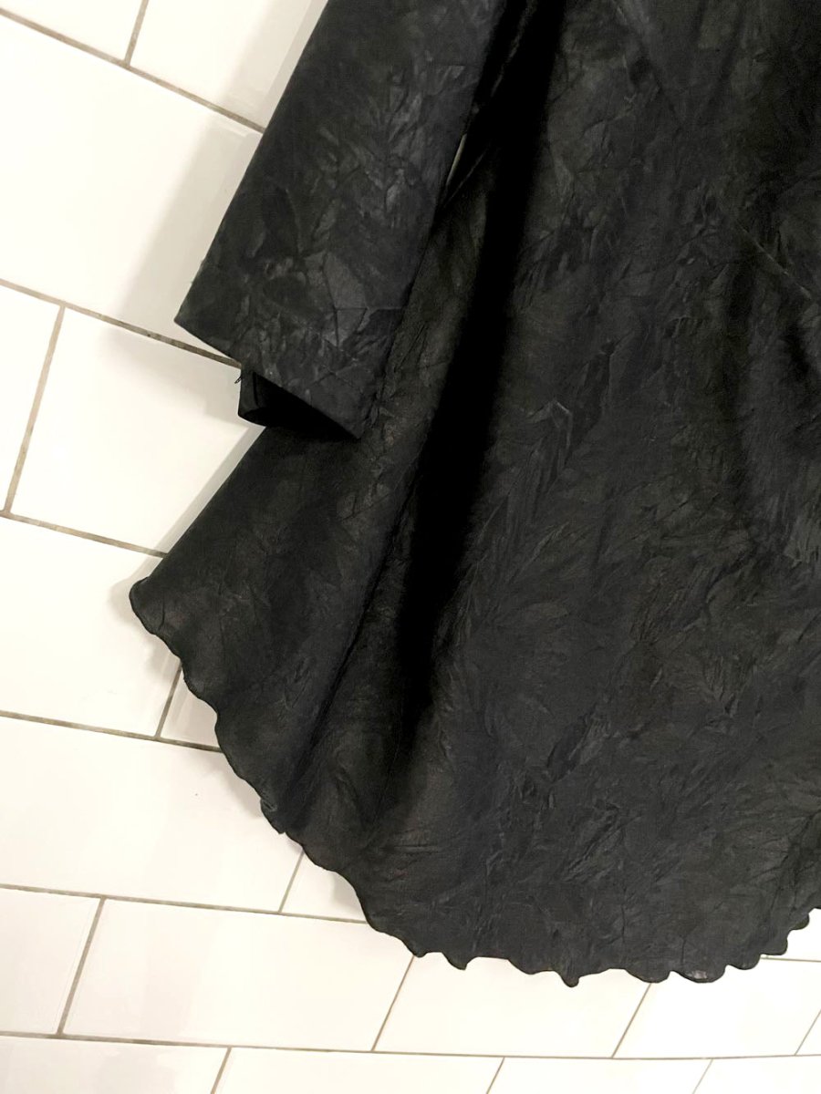 y2k versailles cowl neck curly hem vamp top - good market thrift store