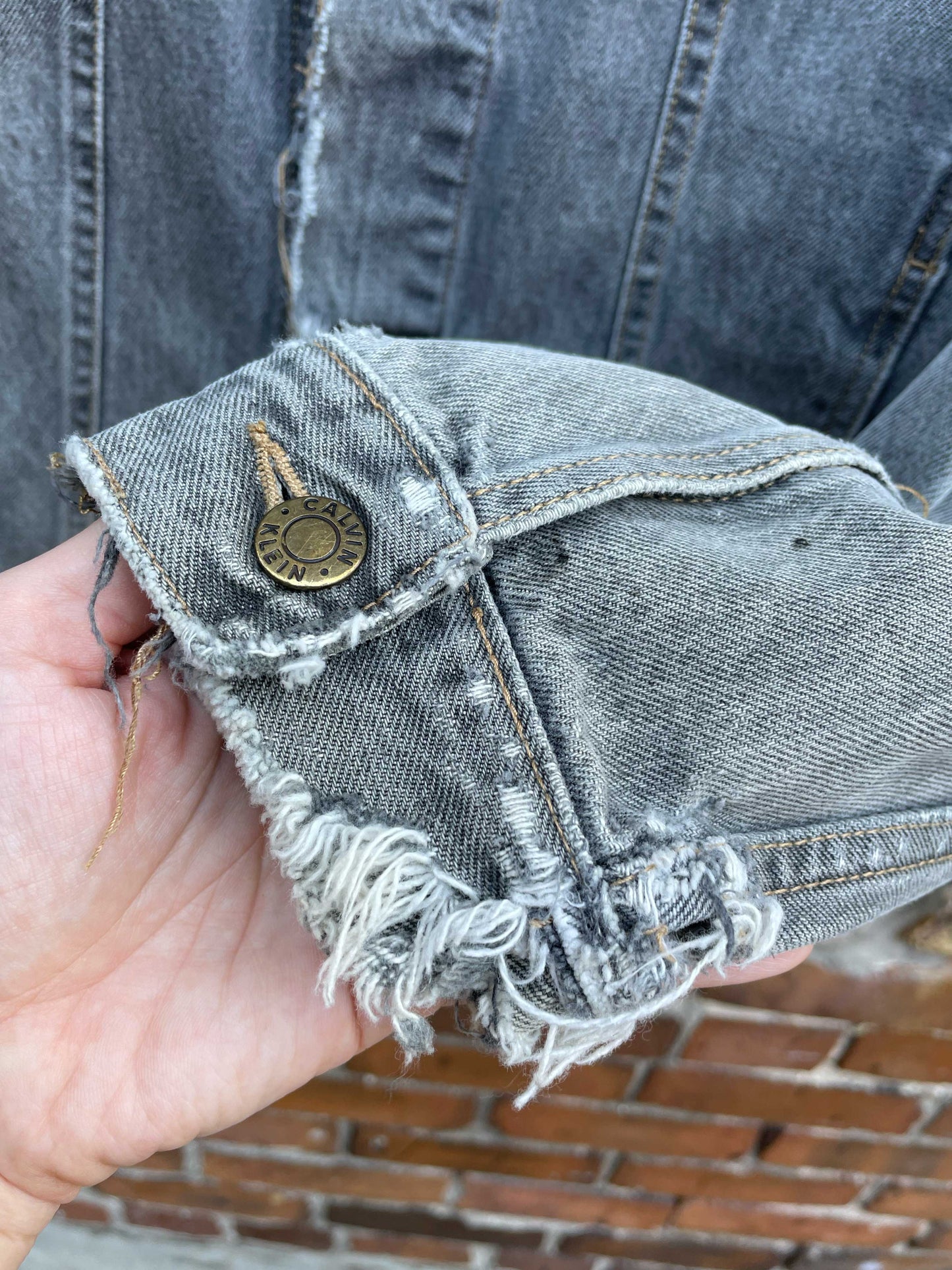 vintage 90s blue jeans calvin klein denim jacket