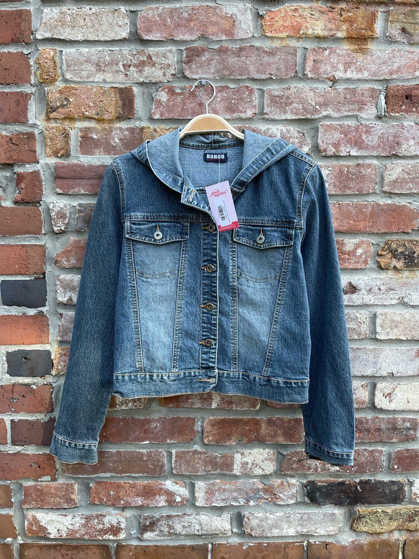 y2k bongo hooded denim jacket