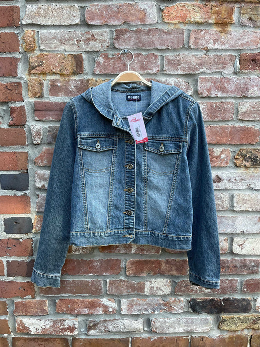 y2k bongo hooded denim jacket