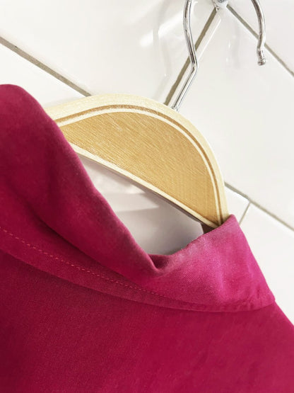 vintage 80s silk land 100% silk shirt - good market thrift store